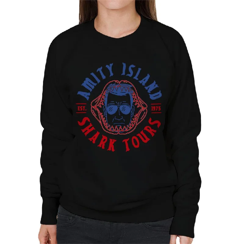 Jaws Amity Island Shark Tours Est 1975 Women's Sweatshirt