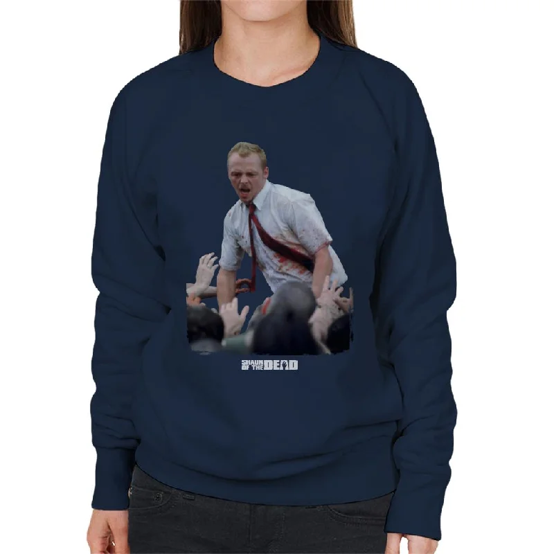 Shaun of the Dead With Zombies Women's Sweatshirt