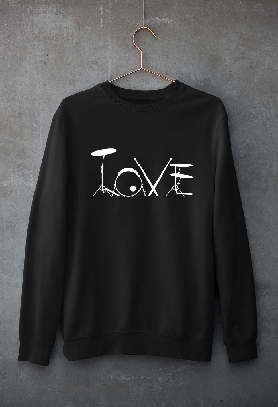 Love Drum Unisex Sweatshirt for Men/Women