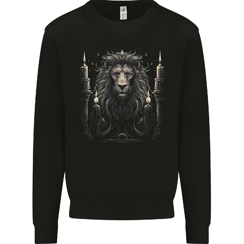 A Lion With Candles Mens Sweatshirt Jumper