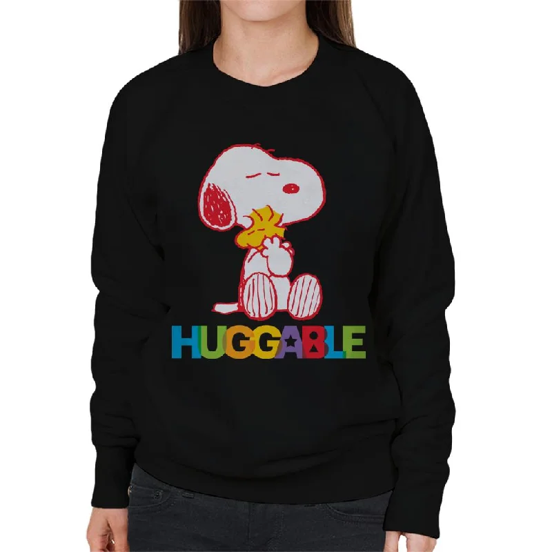 Peanuts Rainbow Huggable Snoopy & Woodstock Women's Sweatshirt