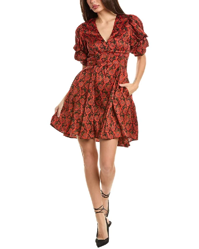 1.State Bubble Sleeve Mini Dress