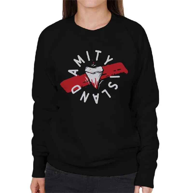 Jaws Tooth Amity Island Women's Sweatshirt