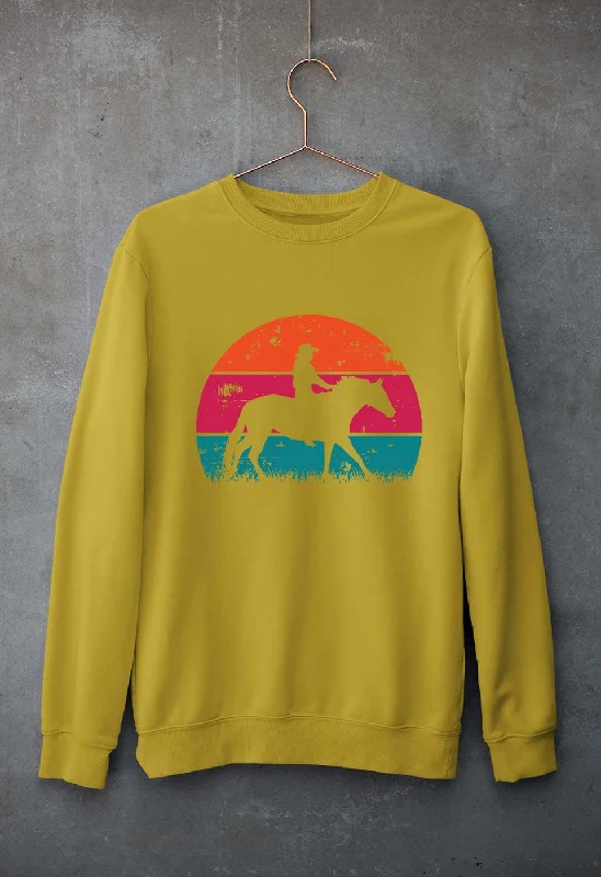 Horse Riding Unisex Sweatshirt for Men/Women