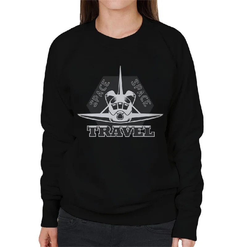 NASA Space Travel Rocket Front View Women's Sweatshirt