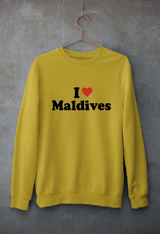 I Love Maldives Unisex Sweatshirt for Men/Women