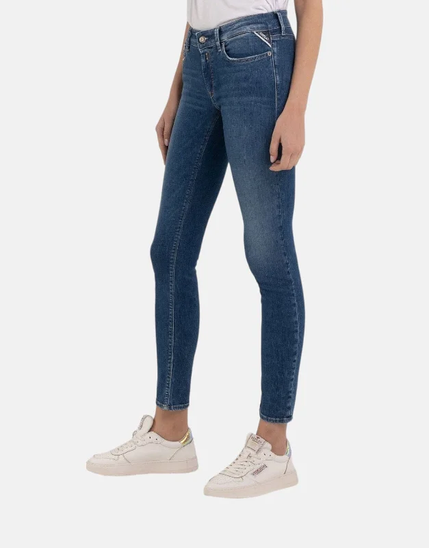 Replay New Luz Blue Skinny Jeans