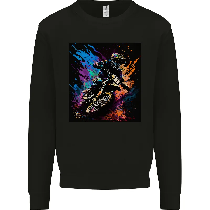 A Motocross Rider MotoX Dirt Bike Motorsports Mens Sweatshirt Jumper