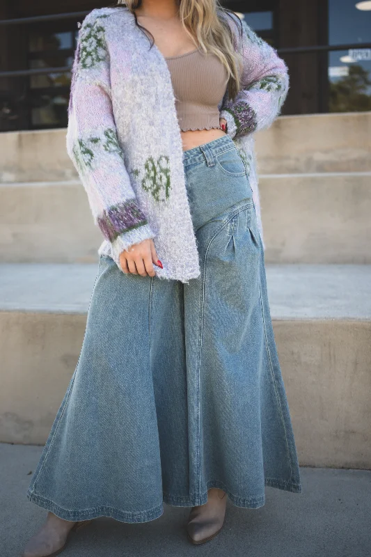 Rustic Sky Wide Leg Jeans