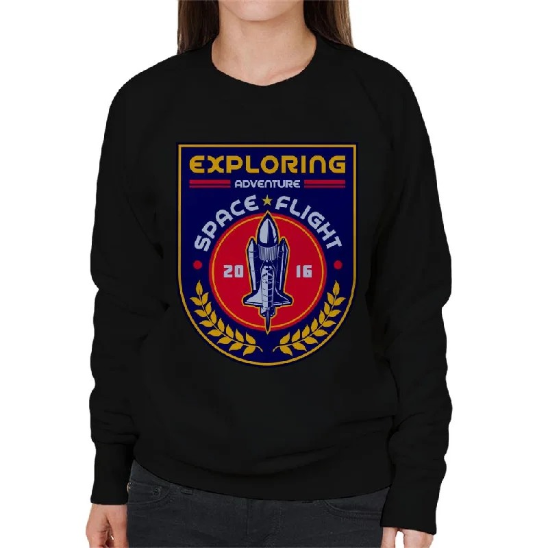 NASA Exploring Adventure Space Flight Women's Sweatshirt