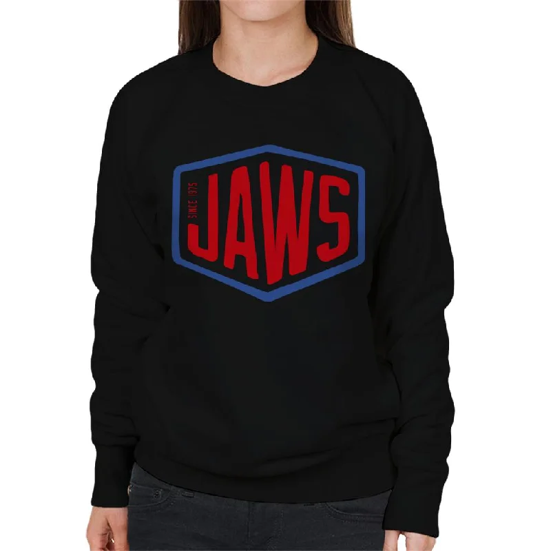 Jaws Since 1975 Red Text Women's Sweatshirt