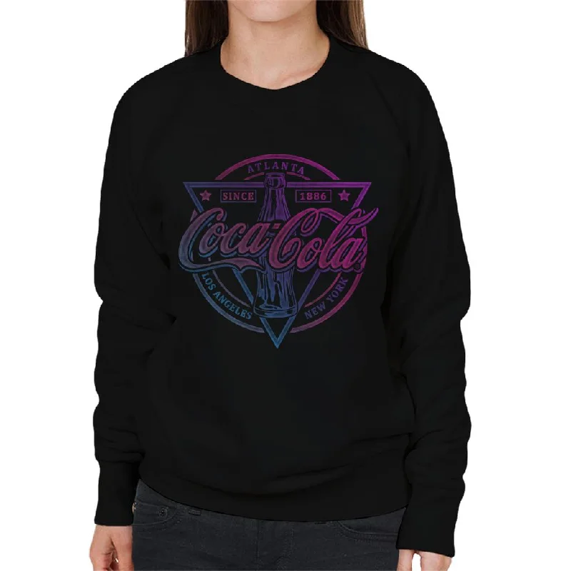 Coca Cola Atlanta Since 1886 LA And New York Women's Sweatshirt