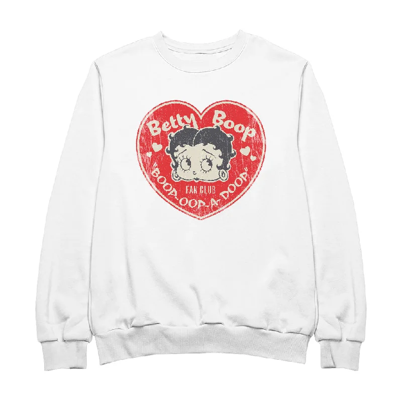 Betty Boop Oop A Doop Love Heart Women's Sweatshirt