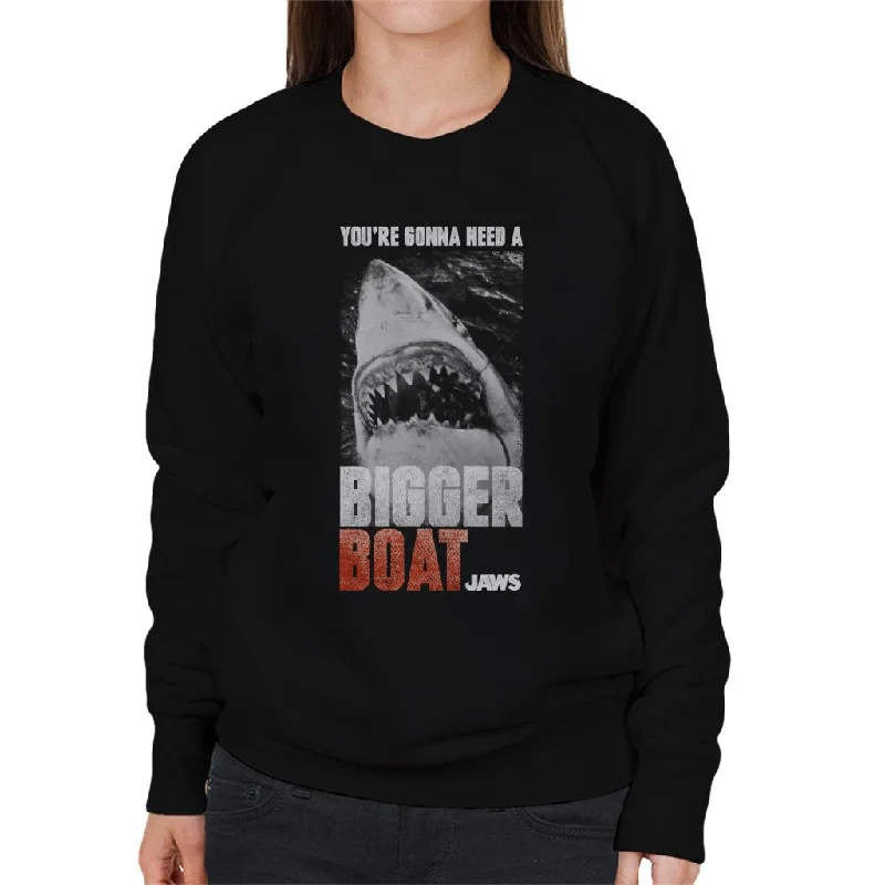 Jaws Bigger Boat Cinematic Scene Women's Sweatshirt