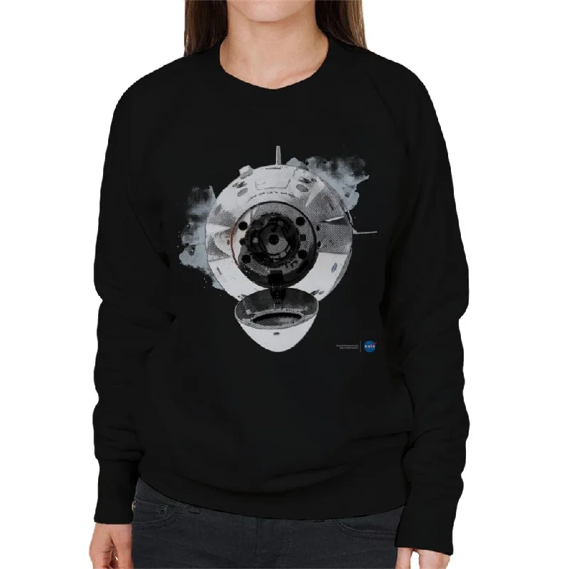 NASA SpaceX Dragon Capsule Docking Women's Sweatshirt