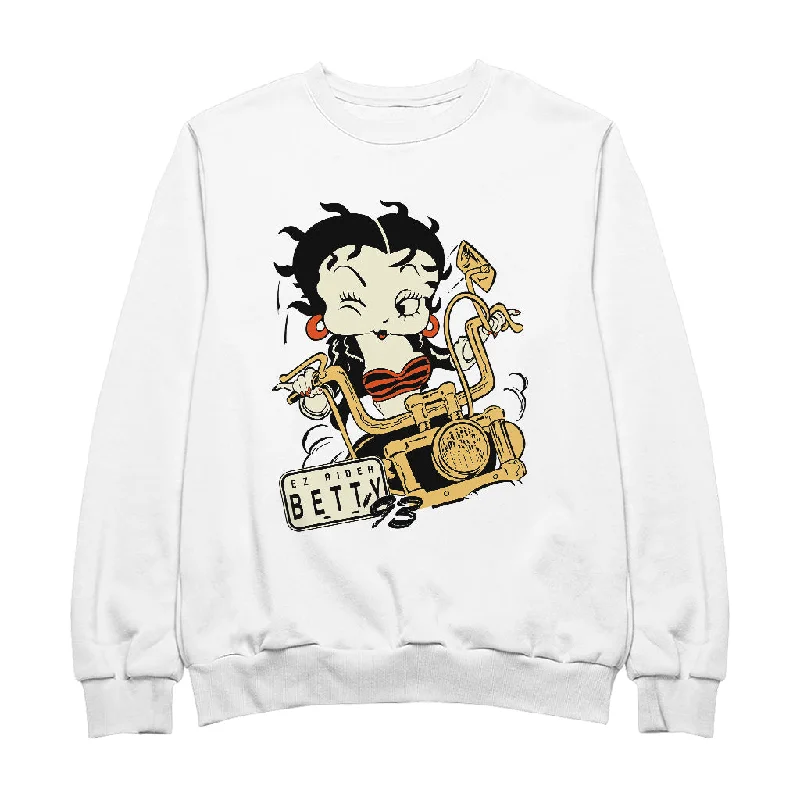 Betty Boop Ez Rider Betty Women's Sweatshirt