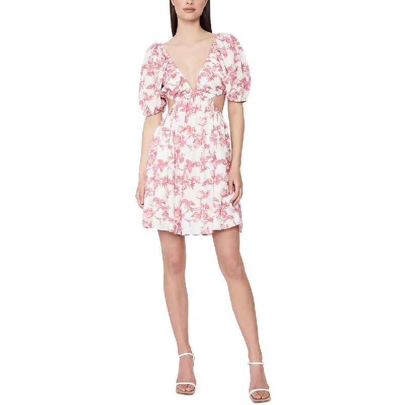 Eden Womens Summer Cut-Out Mini Dress