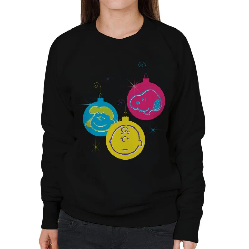 Peanuts Christmas Baubles Trio Women's Sweatshirt