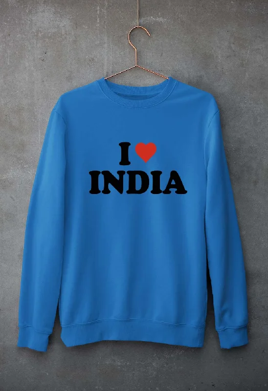 I Love India Unisex Sweatshirt for Men/Women