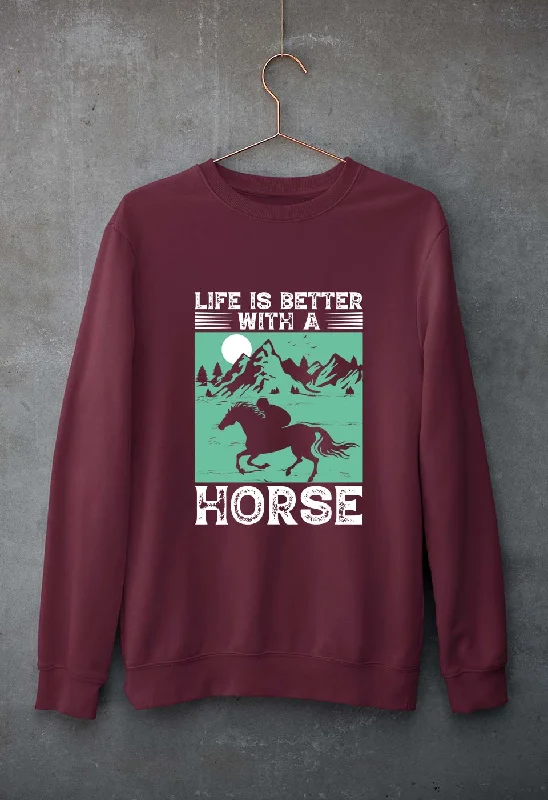 Horse Riding Unisex Sweatshirt for Men/Women