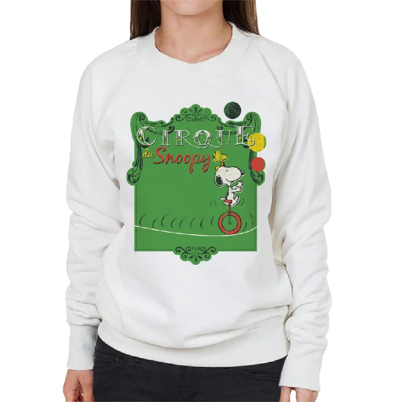 Peanuts Circus Cirque Du Snoopy Women's Sweatshirt