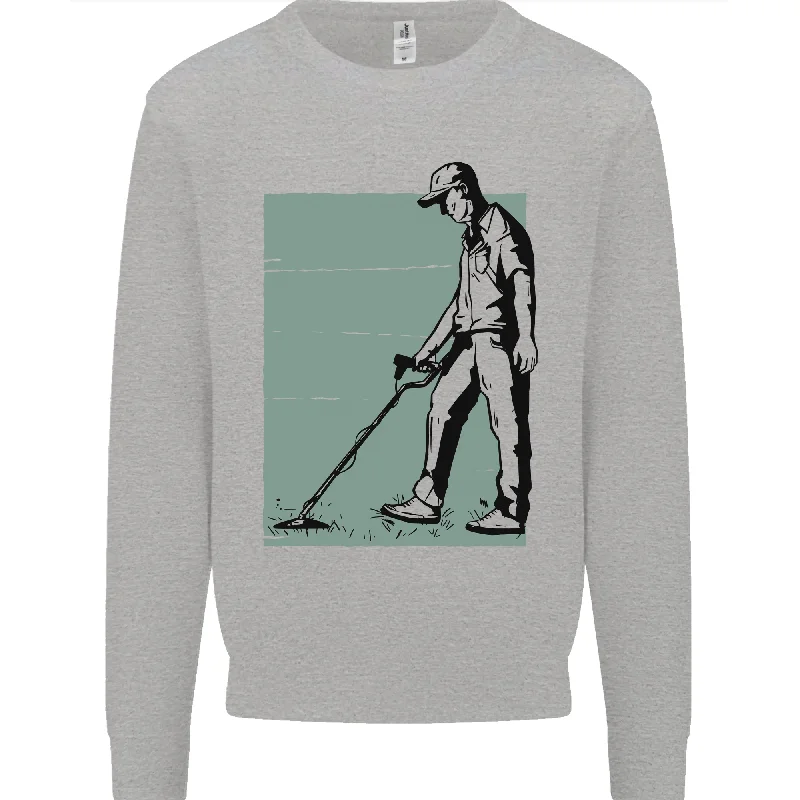 A Man Metal Detecting Detector Detect Mens Sweatshirt Jumper