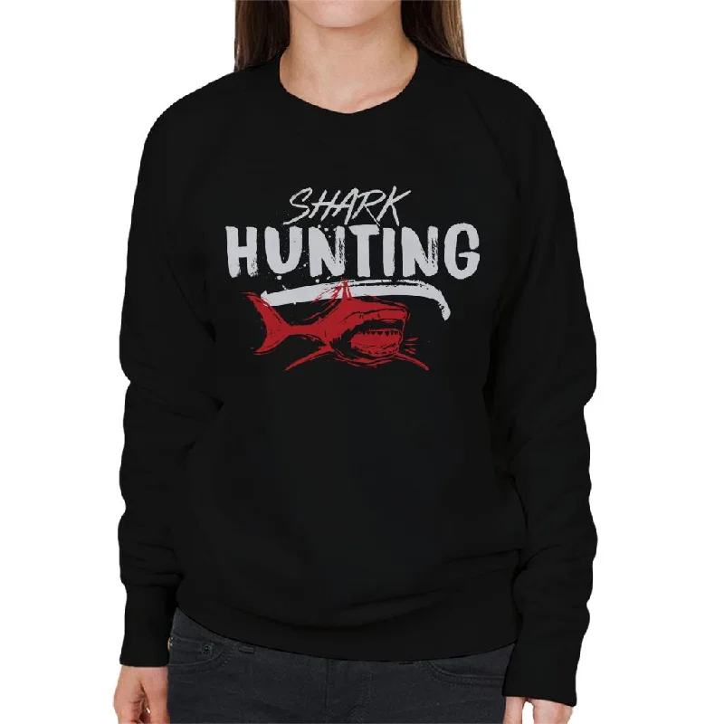 Jaws Shark Hunting Women's Sweatshirt