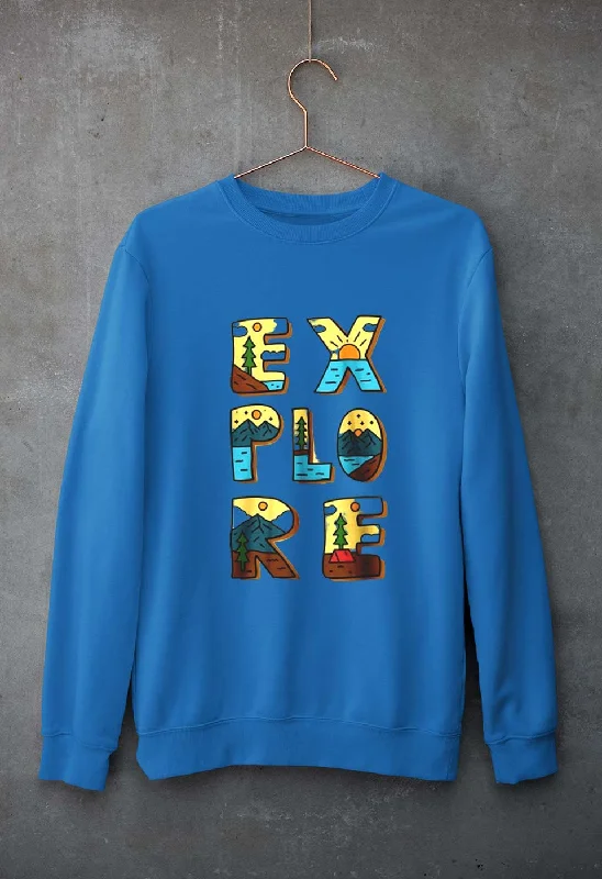 Explore Travel Adventure Unisex Sweatshirt for Men/Women