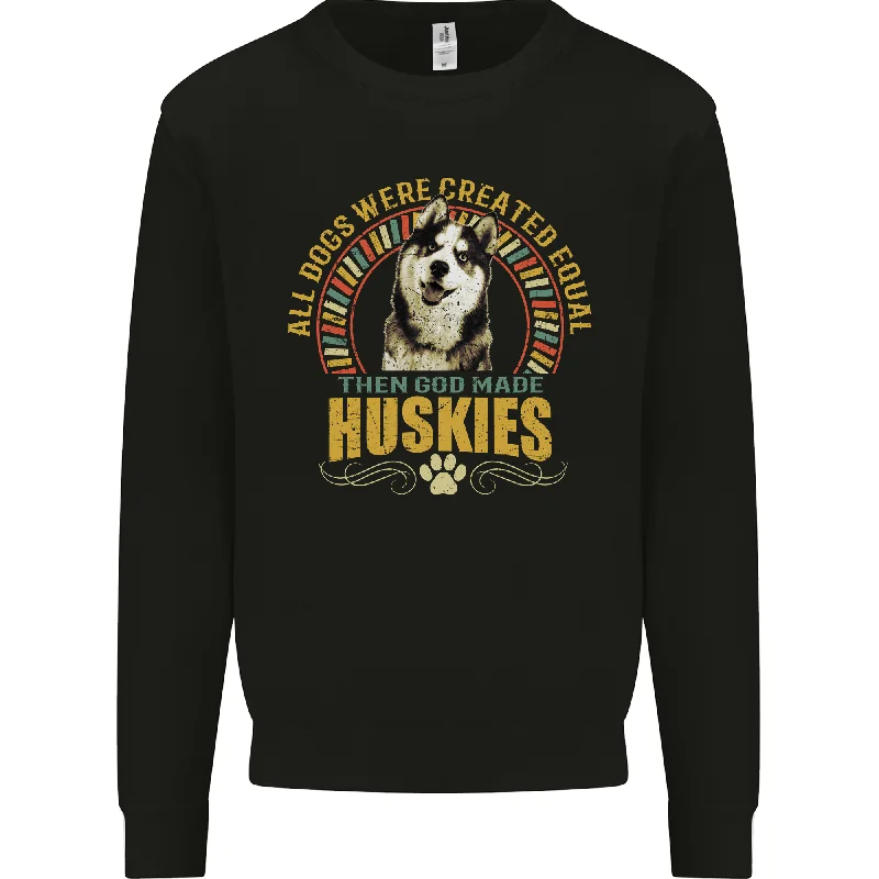 A Huskies Dog Mens Sweatshirt Jumper