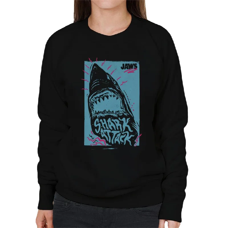 Jaws Shark Attack Wave Women's Sweatshirt