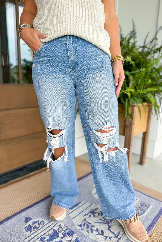 Olivia High Rise Wide Leg Jeans