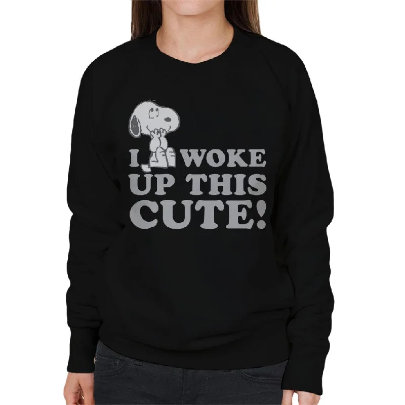 Peanuts Snoopy I Woke Up This Cute Women's Sweatshirt