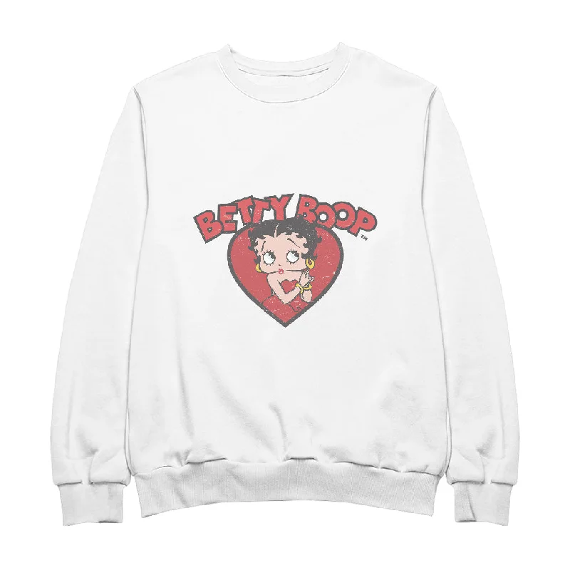 Betty Boop Love Red Dress Women's Sweatshirt