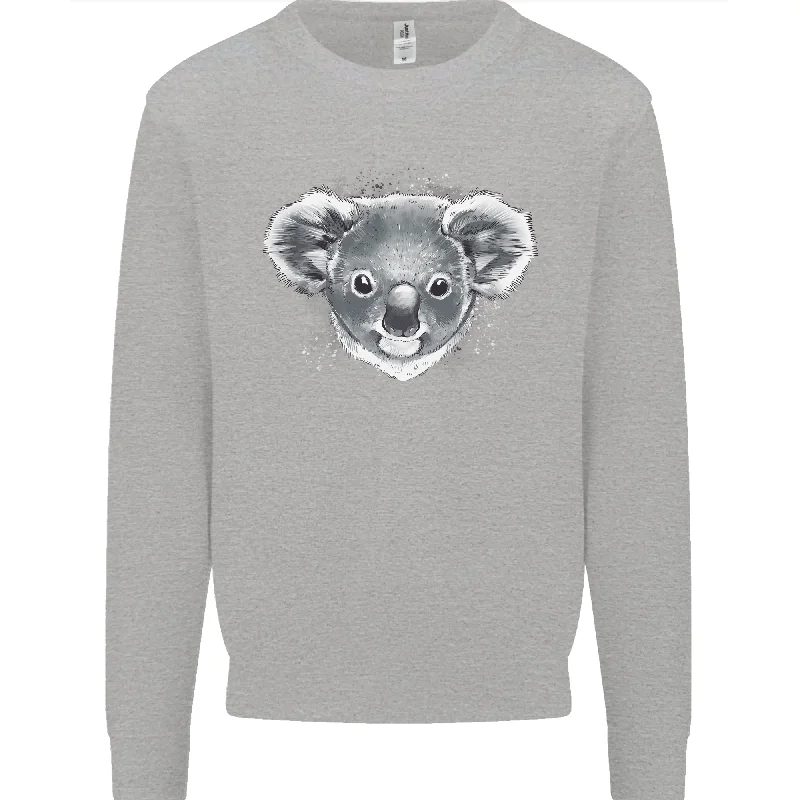 A Koala Bear Head Mens Sweatshirt Jumper