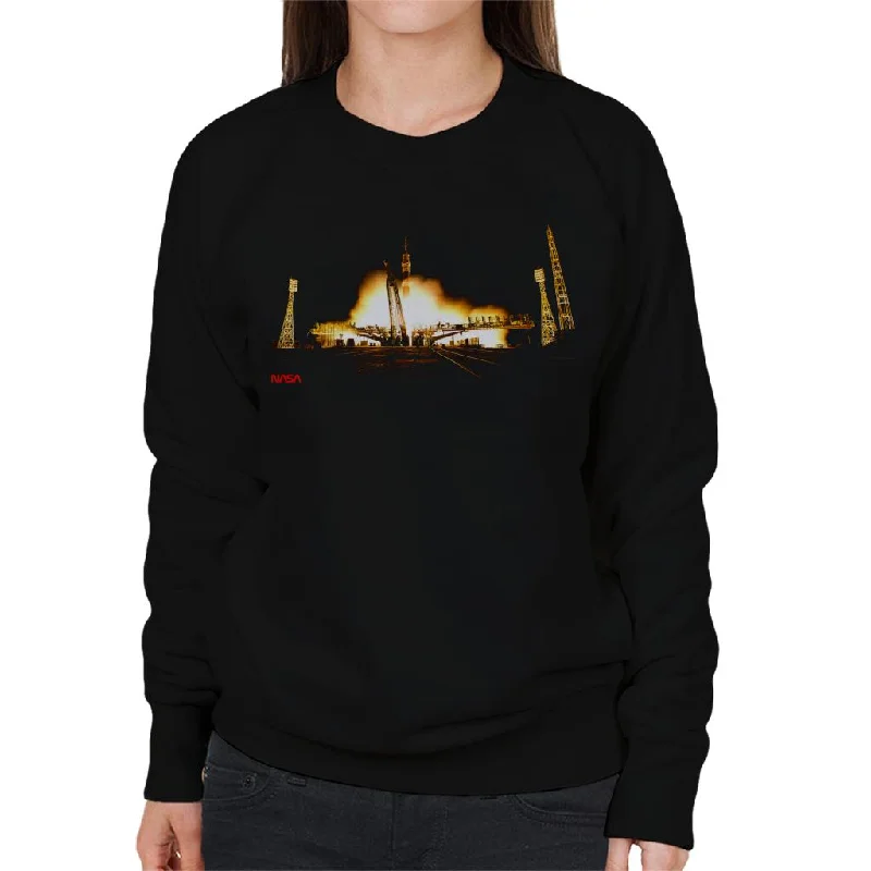 NASA Soyuz Rocket Launch Shot Women's Sweatshirt