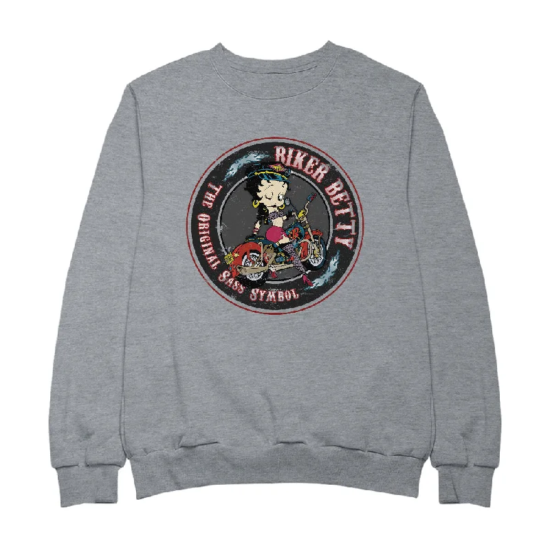 Betty Boop Biker Betty Women's Sweatshirt