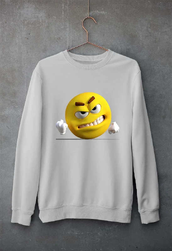 Angry Emoji Unisex Sweatshirt for Men/Women