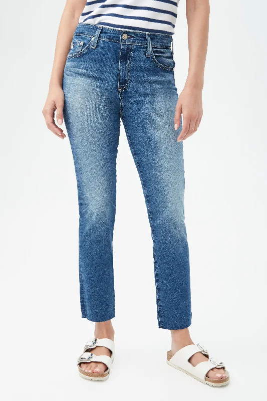 AG Women's Mari Crop Blue Jean