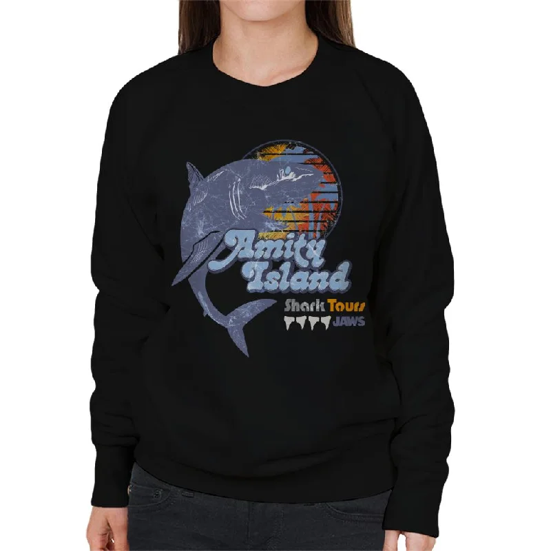 Jaws Amity Island Shark Tours Logo Women's Sweatshirt