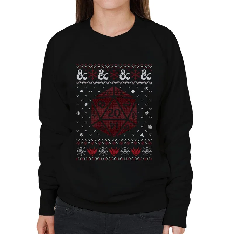 Dungeons & Dragons Christmas Dice Women's Sweatshirt