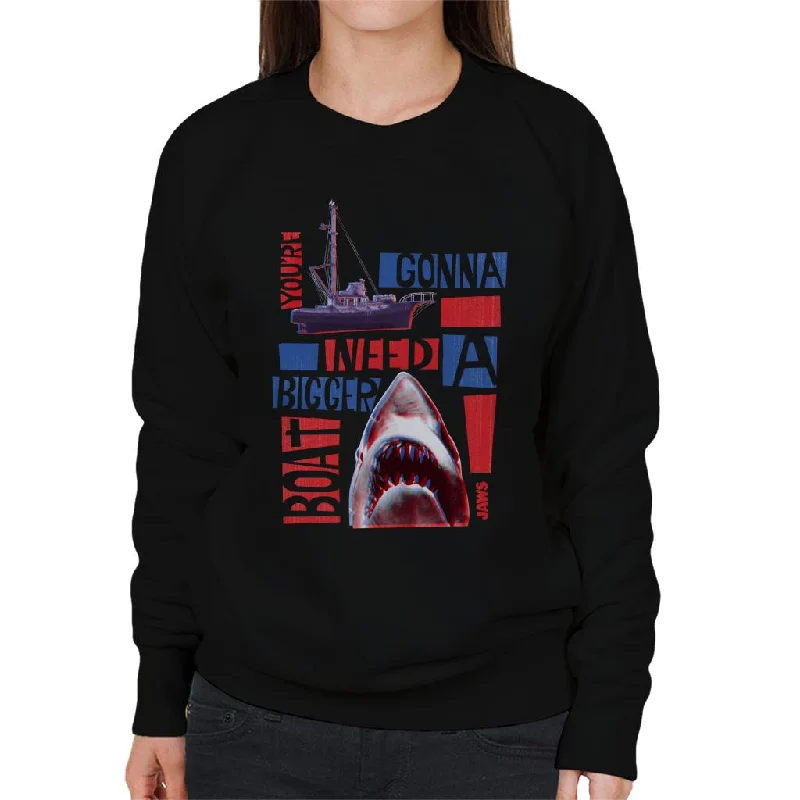 Jaws You Are Gonna Need A Bigger Boat Montage Women's Sweatshirt