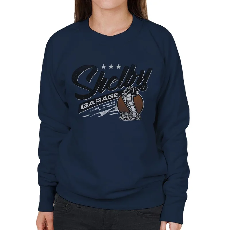 Shelby Logo Garage Performance And Tuning Women's Sweatshirt