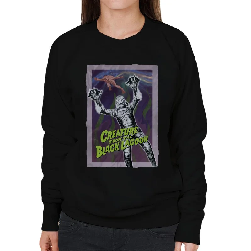 Creature From The Black Lagoon Diver Frame Women's Sweatshirt