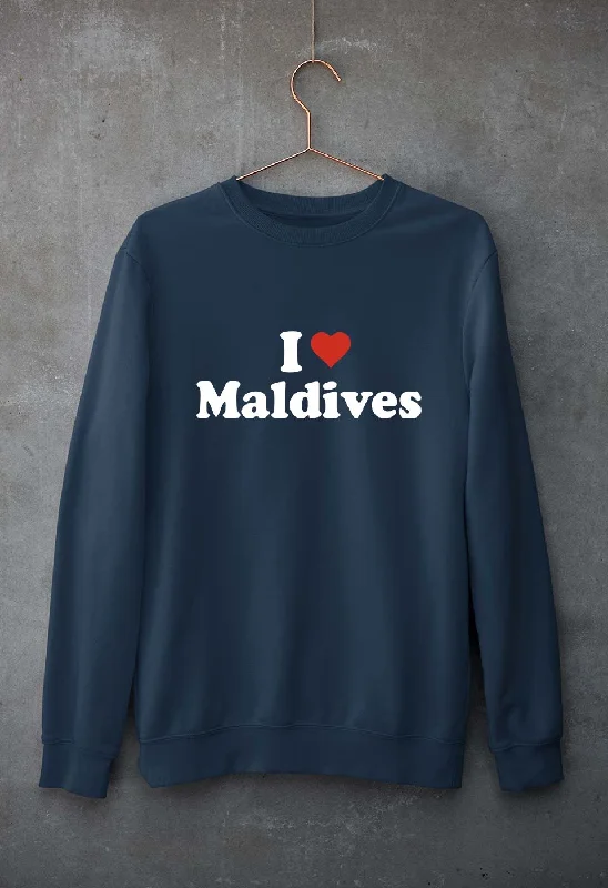 I Love Maldives Unisex Sweatshirt for Men/Women