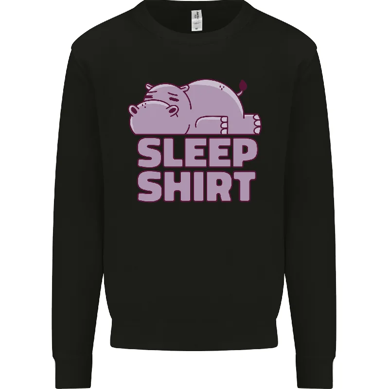 A Hippo Sleeping Shirt Hippopotamus Mens Sweatshirt Jumper