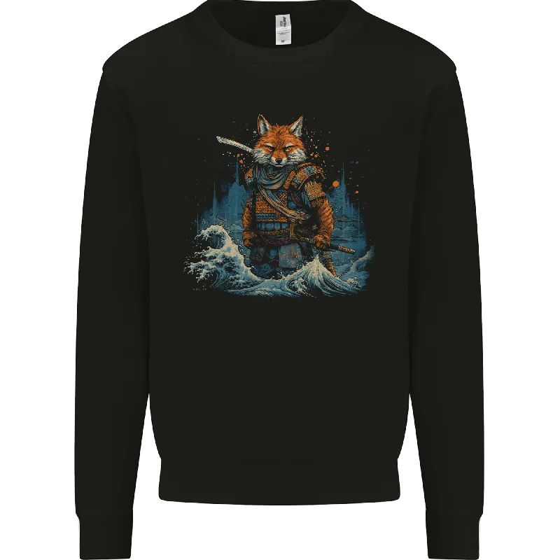 A Japanese Samurai Kitsune Bushido Ronin Mens Sweatshirt Jumper