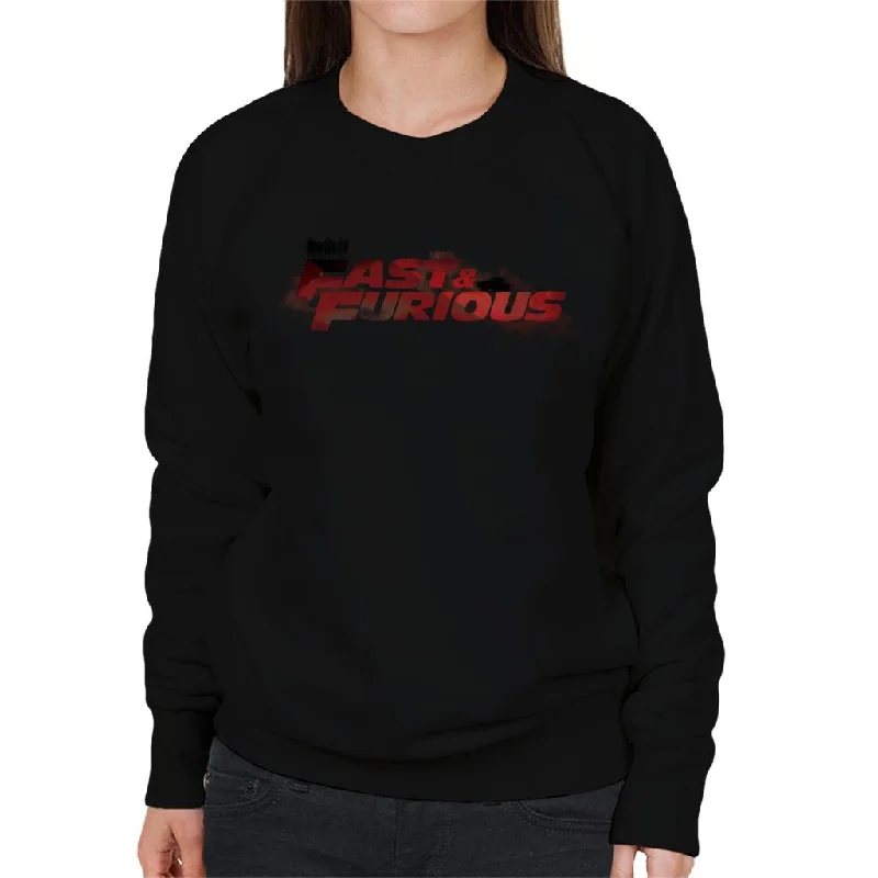 The Fast and The Furious Smoky Red Logo Women's Sweatshirt