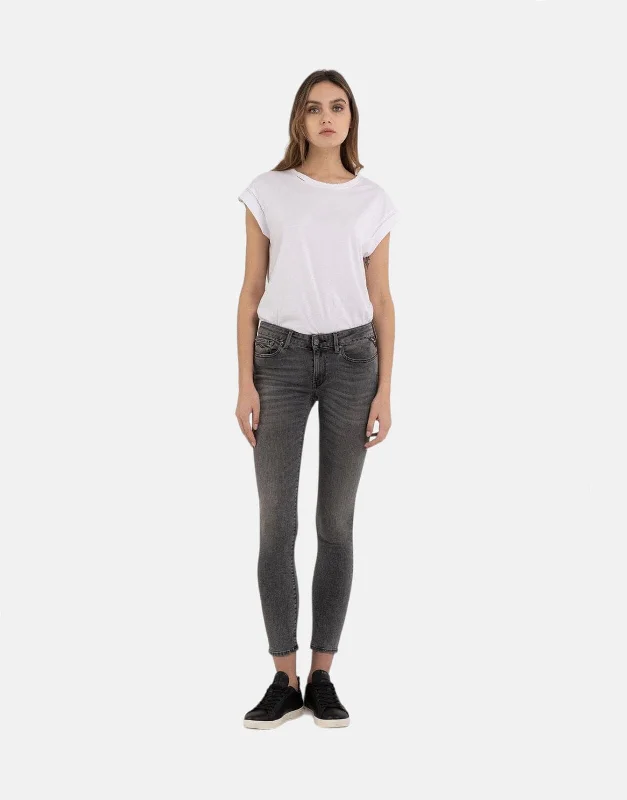 Replay Hyperflex New Luz Skinny Fit Grey Jeans