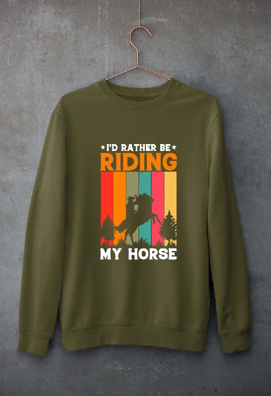 Horse Riding Unisex Sweatshirt for Men/Women