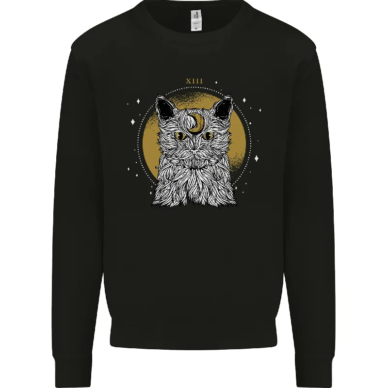 A Lunar Cat Moon Mens Sweatshirt Jumper